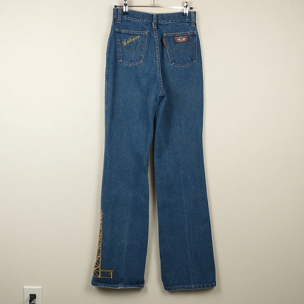 Vintage Levis Jeans Womens 23 70s 80s Blue Medium Wash